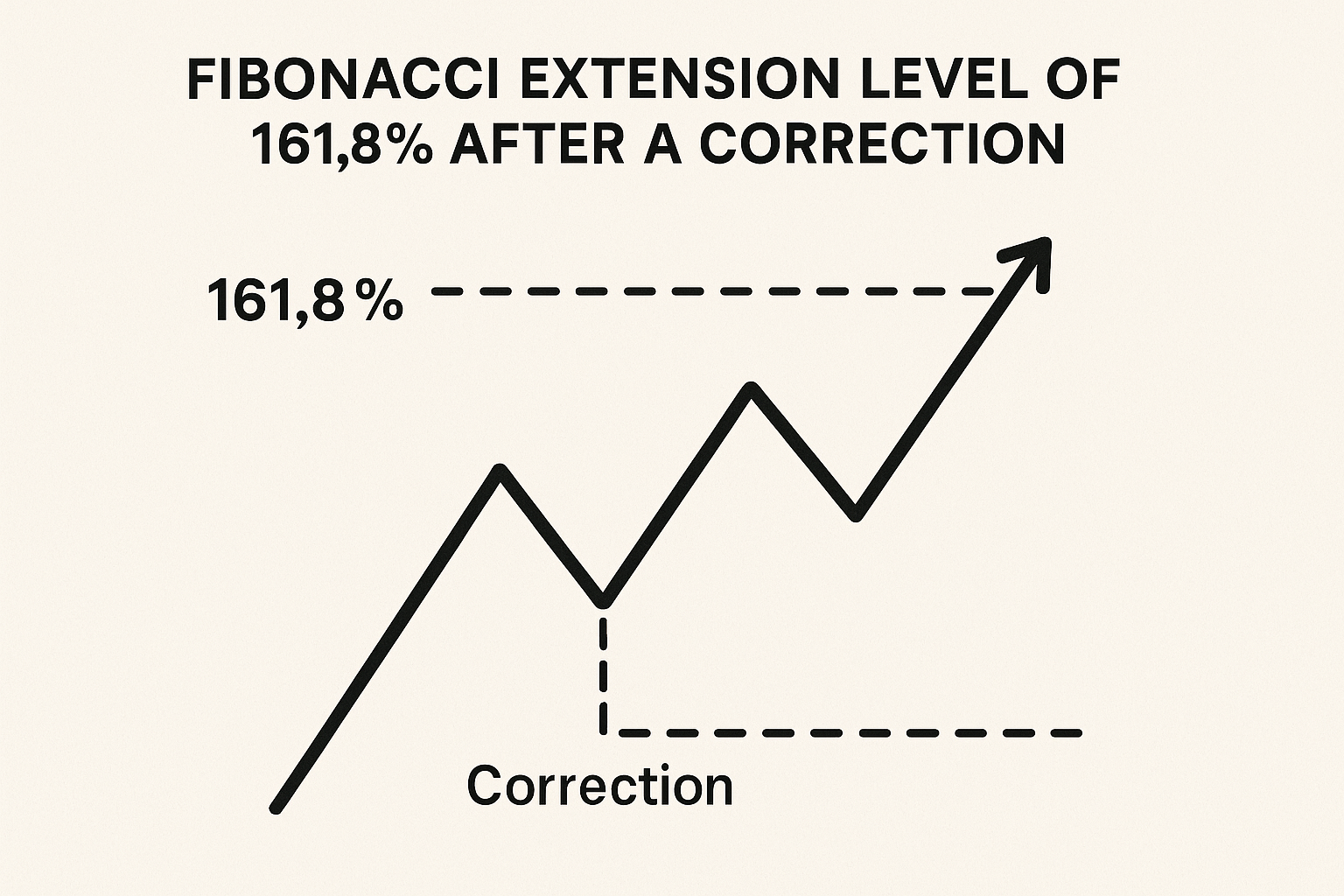 Fibonacci extensions diagram showing profit target