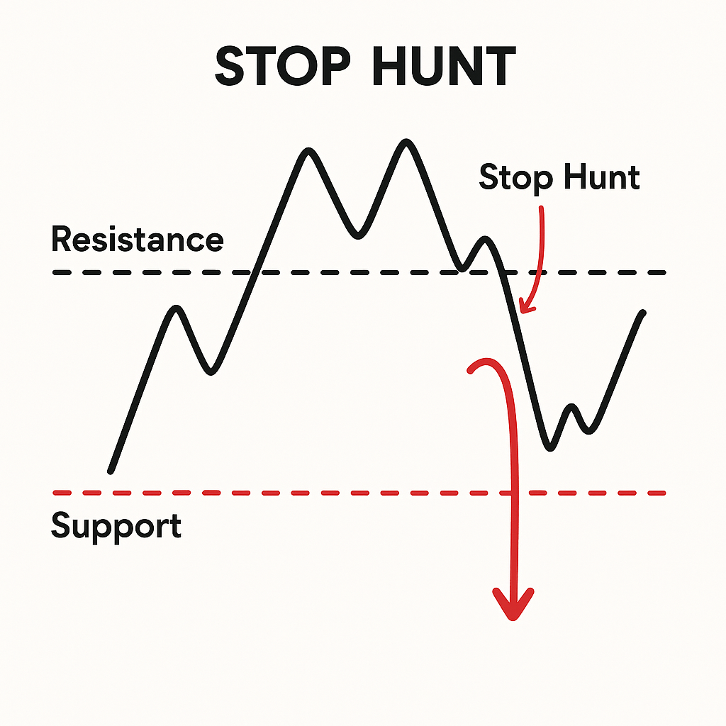 Diagram illustrating liquidity at S/R levels.