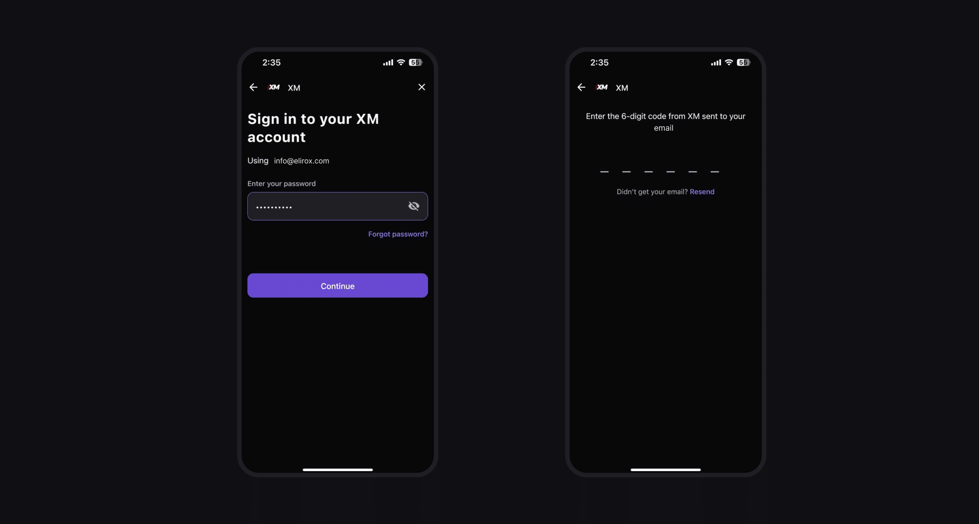 How to connect an XM trading account
