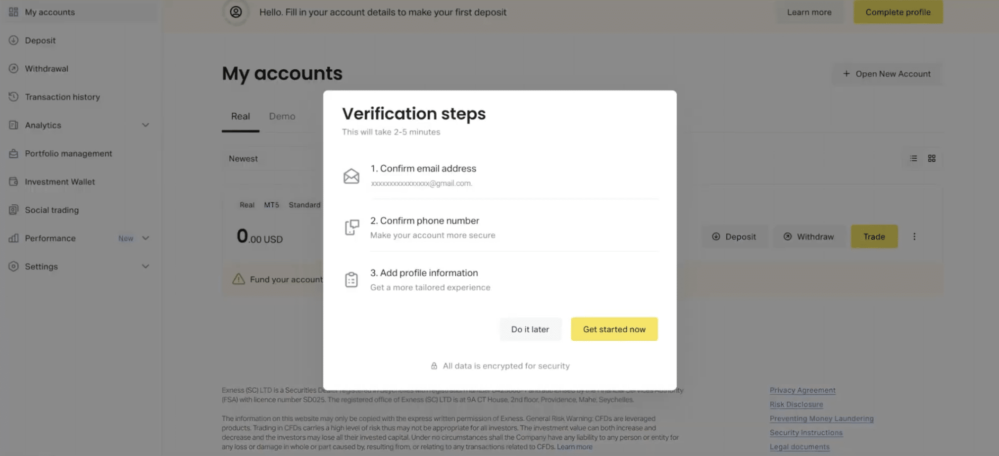 How to Verify Your Exness Account