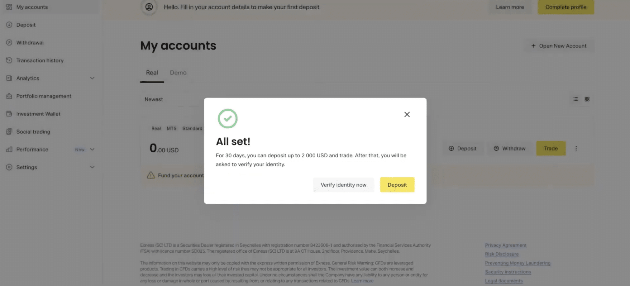 How to Verify Your Exness Account