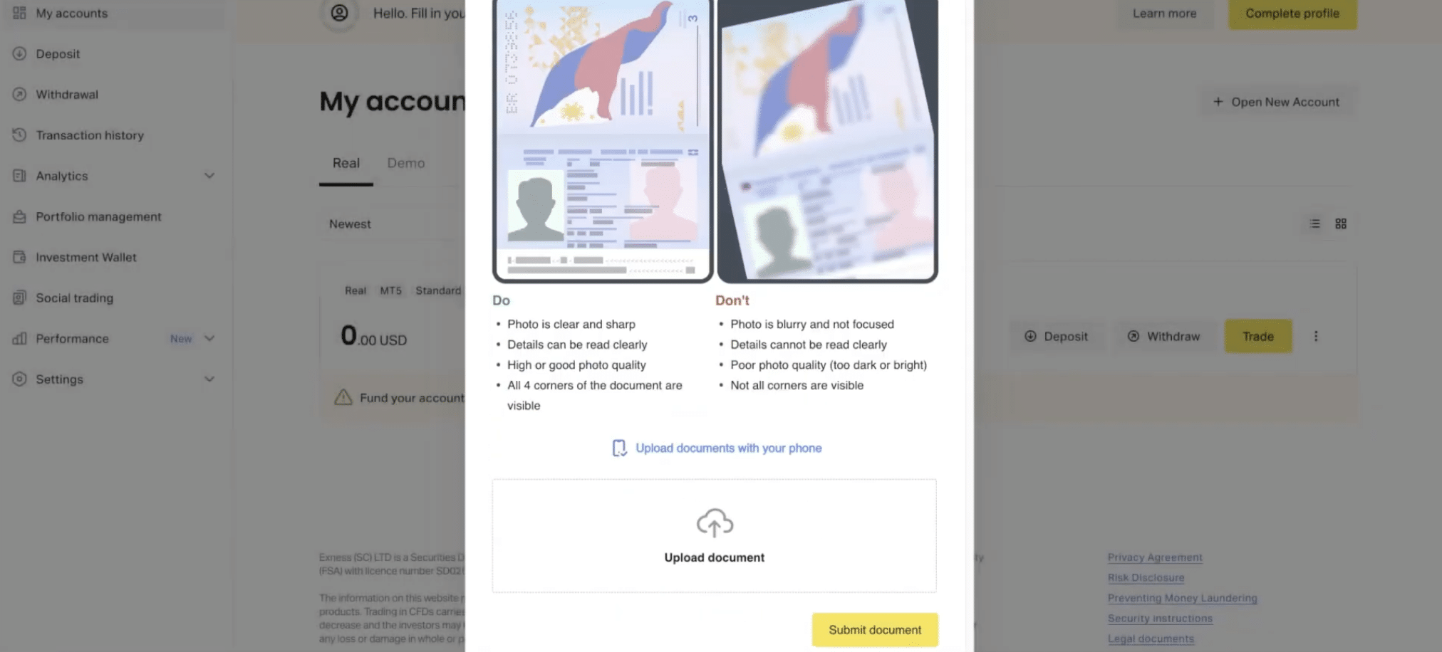 How to Verify Your Exness Account