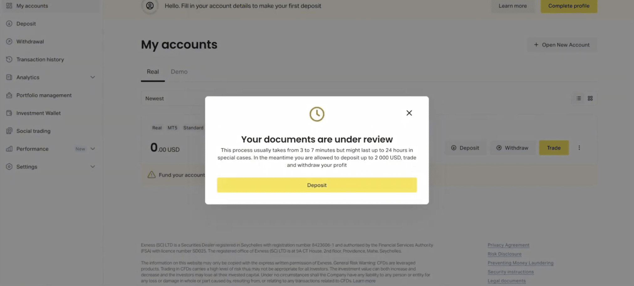 How to Verify Your Exness Account